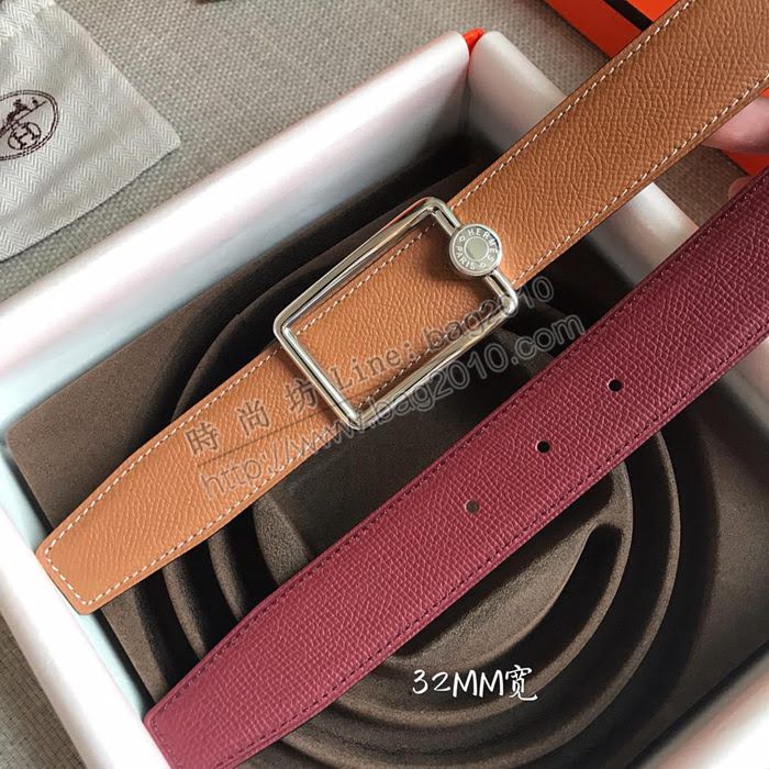 HERMES皮帶 OSCAR BUCKLE 雙面小牛皮 雙面皮帶 愛馬仕男士腰帶  hgh1902